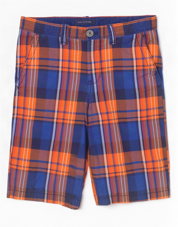 Tommy Hilfiger Boys Chino σορτς 15-16 ετών W30 Πολύχρωμο βαμβακερό καρό