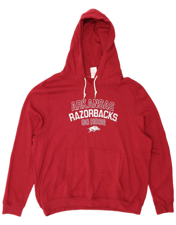 RUSSELL ATHLETIC Γυναικεία Arkansas Razorbacks Hoodie Jumper UK 22/24 3XL Red