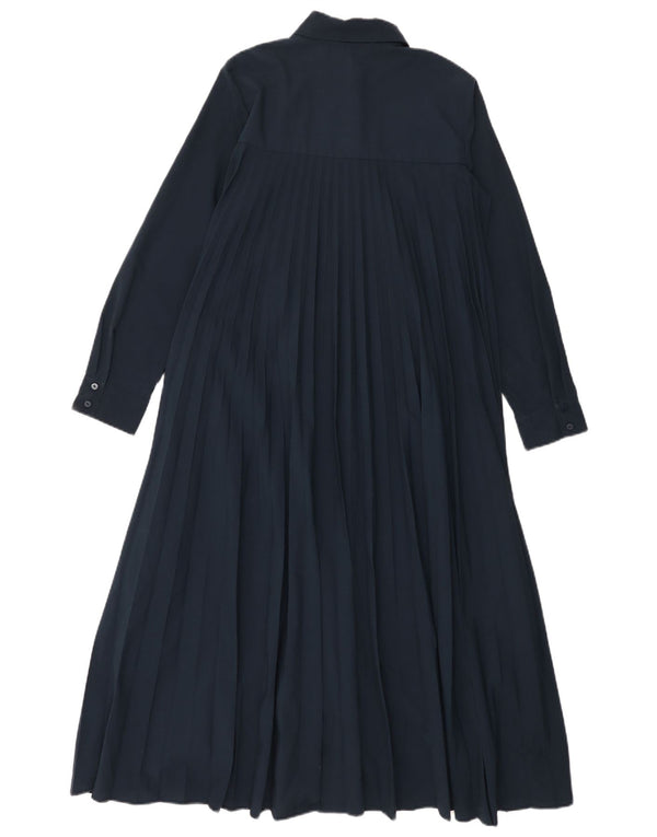 Zara Γυναικείο πουκάμισο Oversized Φόρεμα UK 6 XS Navy Blue Polyester