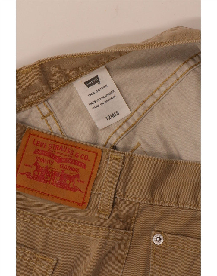 Γυναικείο Casual σορτς Levi's US 12 Large W32 Μπεζ βαμβακερό