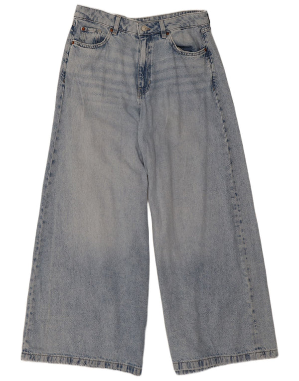Marks & Spencer Γυναικείο τζιν ψηλόμεσο φαρδύ πόδι UK 12 Medium W30 L28 Blue
