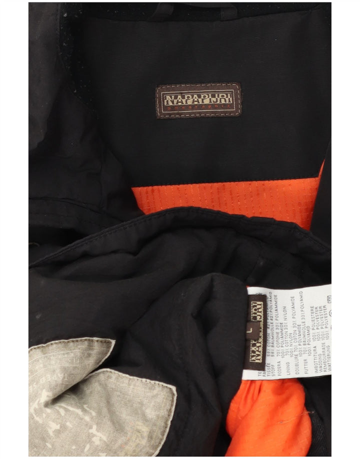 Ανδρικό Μπουφάν Napapijri Windbreaker UK 40 Large Black Cotton