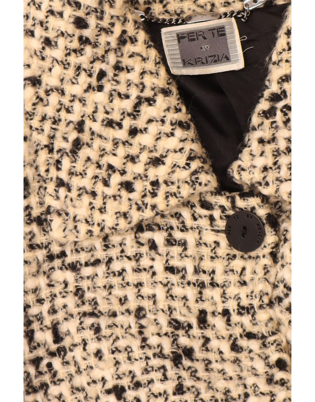 PERTE BY KRIZIA Γυναικείο Oversized Πανωφόρι Μέγεθος 21 Medium Beige Flecked