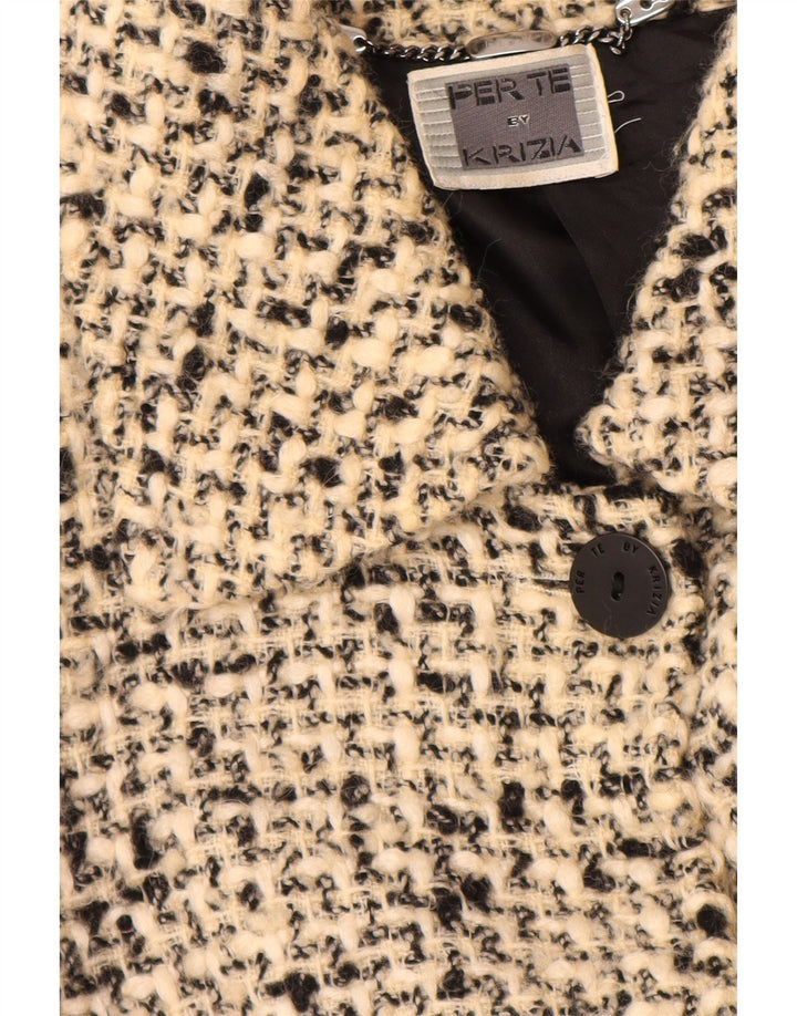 PERTE BY KRIZIA Γυναικείο Oversized Πανωφόρι Μέγεθος 21 Medium Beige Flecked