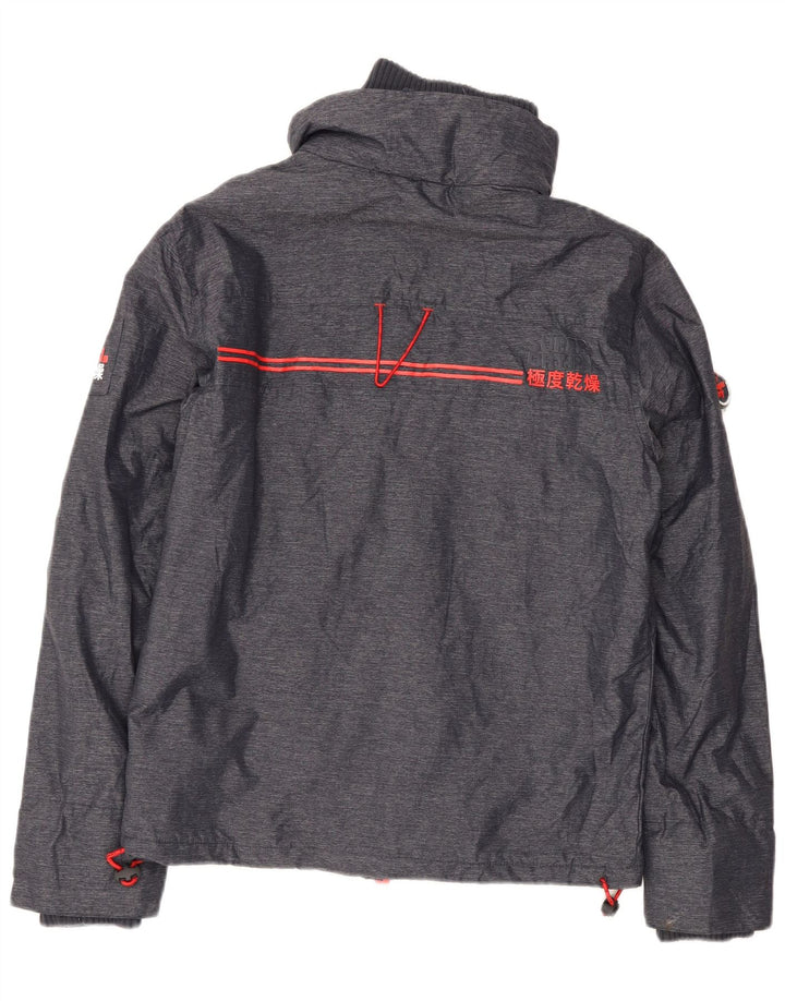 Superdry Γυναικείο Windtrekker Windbreaker Jacket UK 10 Small Navy Blue Nylon