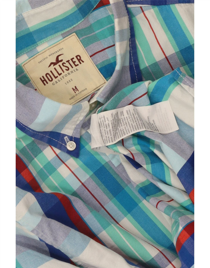 Ανδρικό πουκάμισο Hollister με μεσαίο μπλε βαμβάκι