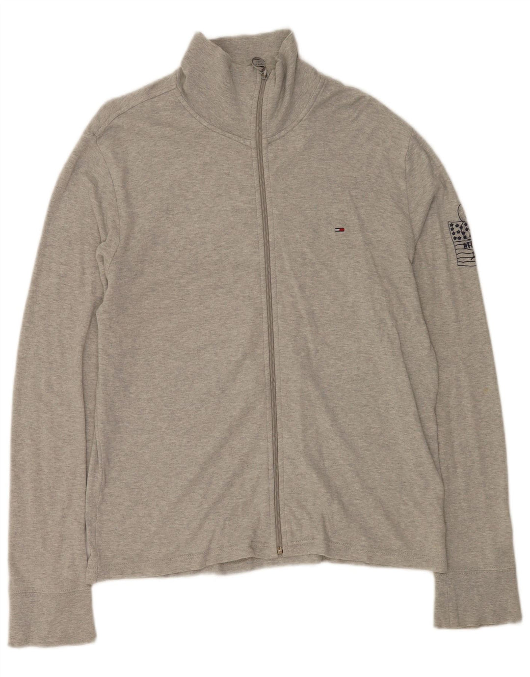 Ανδρική φόρμα Tommy Hilfiger Top Jacket μεγάλο γκρι βαμβακερό