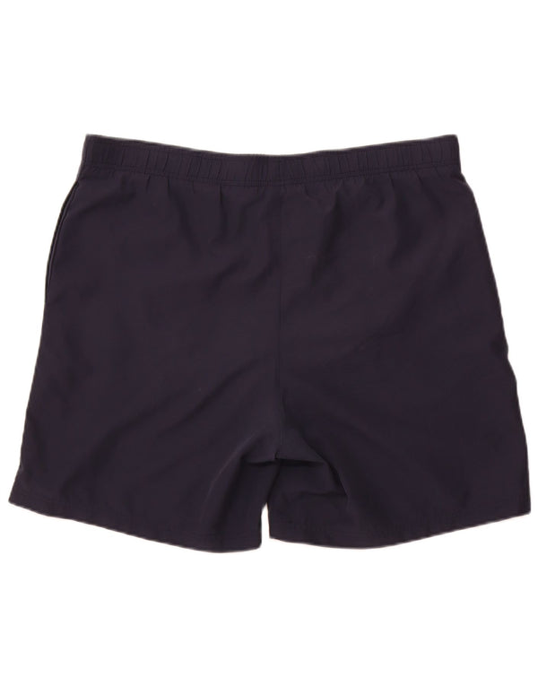 Reebok Mens Sport Shorts Large Navy Blue Polyester