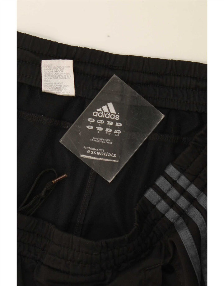Ανδρικό αθλητικό σορτς Adidas μεγάλο μαύρο πολυεστέρα