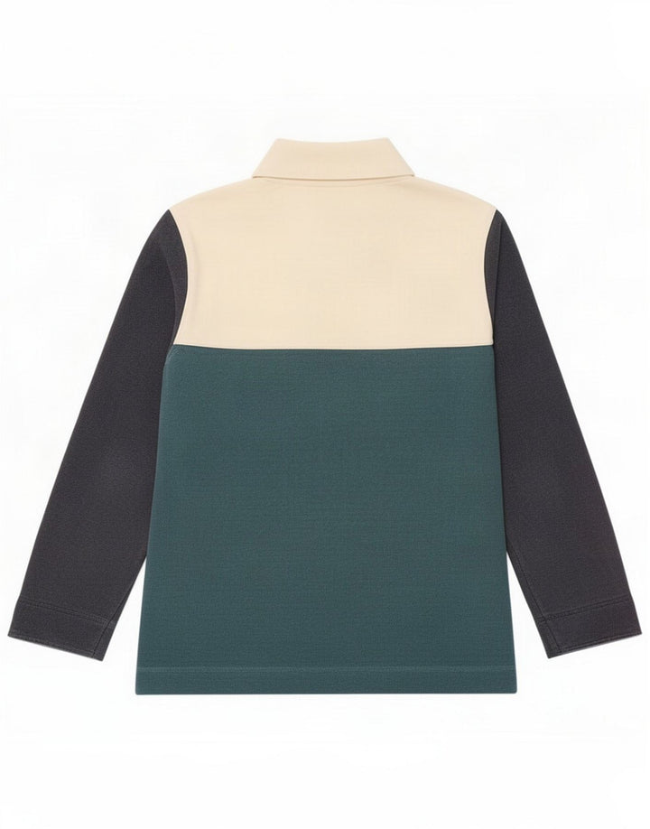 Crew Clothing Ανδρική φούτερ Jumper Μεγάλο Πολύχρωμο Colourblock