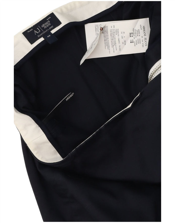 Armani Γυναικεία ίσια φούστα EU 40 Medium W30 Navy Blue Cotton