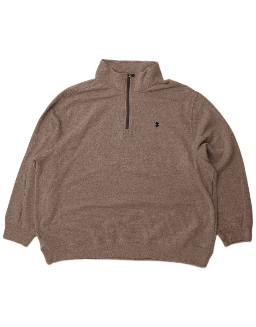 Ανδρικό φούτερ με φερμουάρ IZOD 2XL Γκρι βαμβακερό