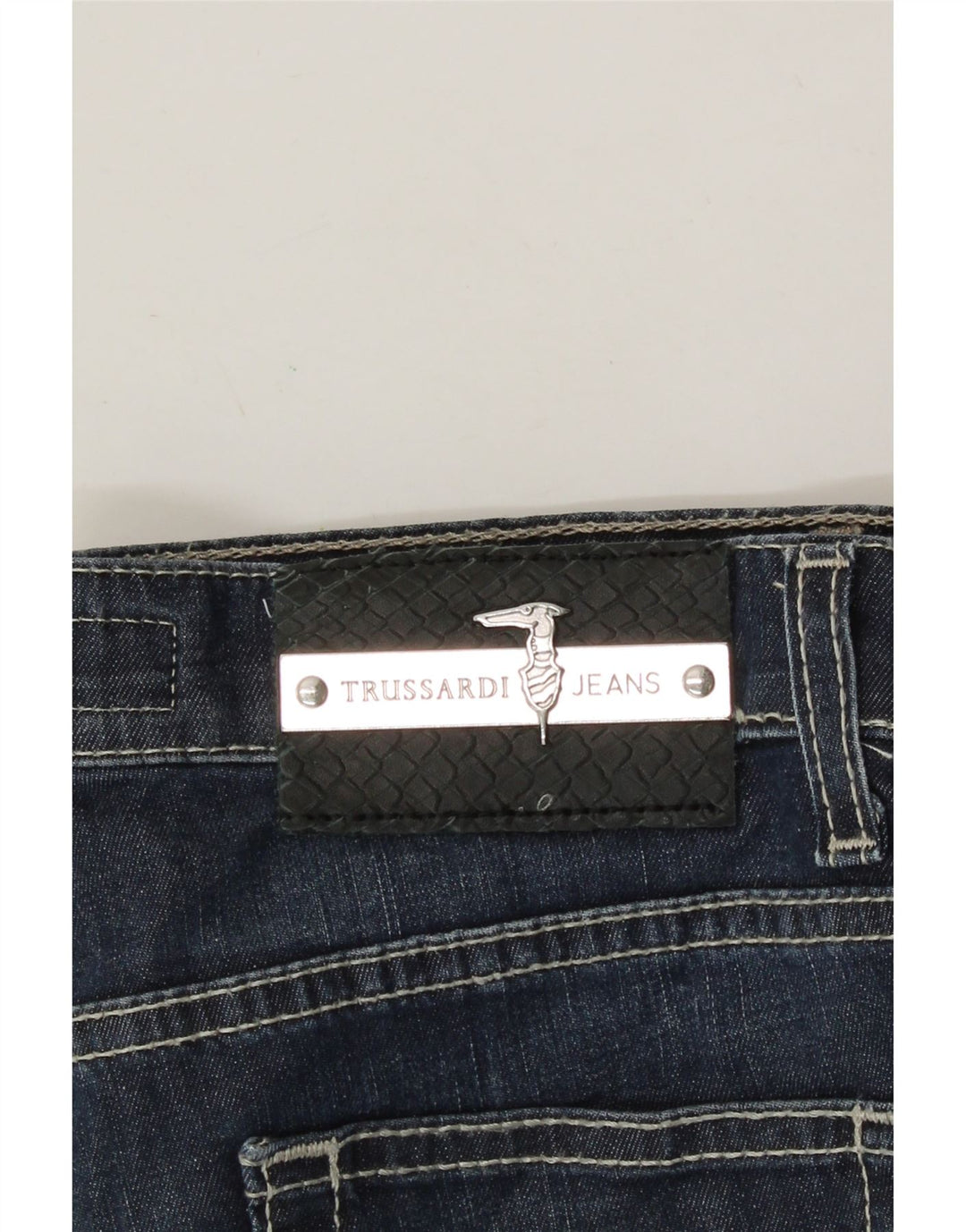 TRUSSARDI Womens Slim Jeans W25 L29  Blue Cotton Vintage Trussardi and Second-Hand Trussardi from Messina Hembry 