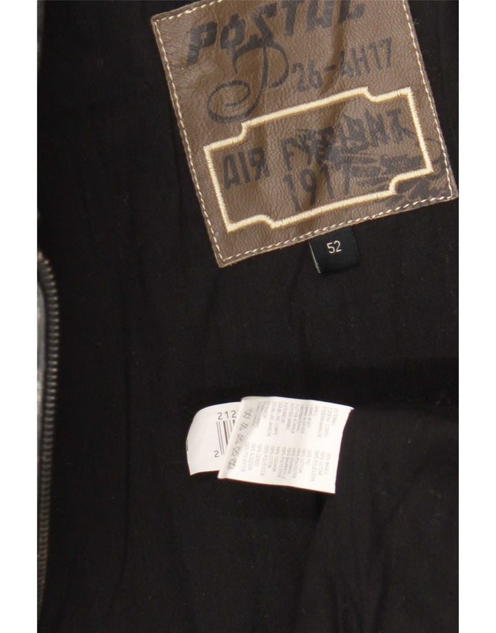 Vintage Ανδρικό Δερμάτινο Μπουφάν IT 52 XL Μαύρο