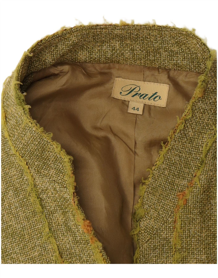 Prato Γυναικείο Μπουφάν Blazer με 3 κουμπιά IT 44 Medium Khaki Flecked