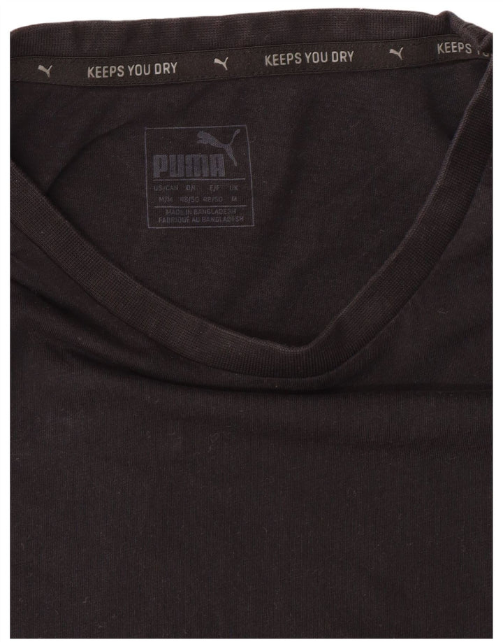 Ανδρικό γραφικό T-Shirt Puma Top Medium Μαύρο