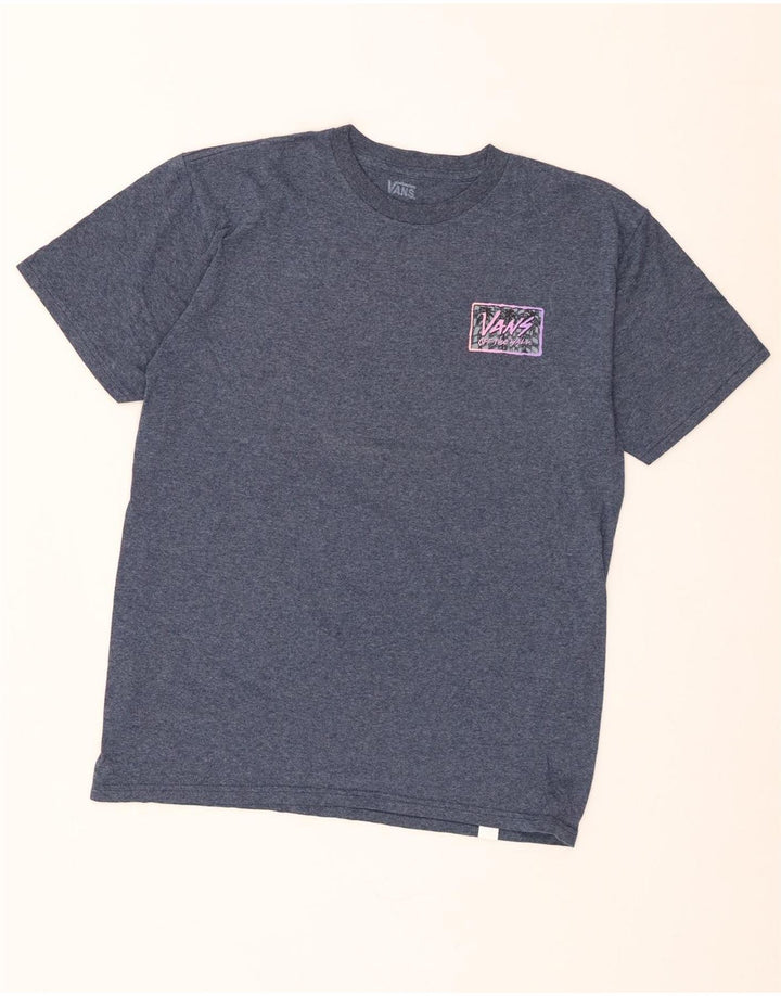 Ανδρικό γραφικό T-Shirt Vans Top Medium Blue Flecked