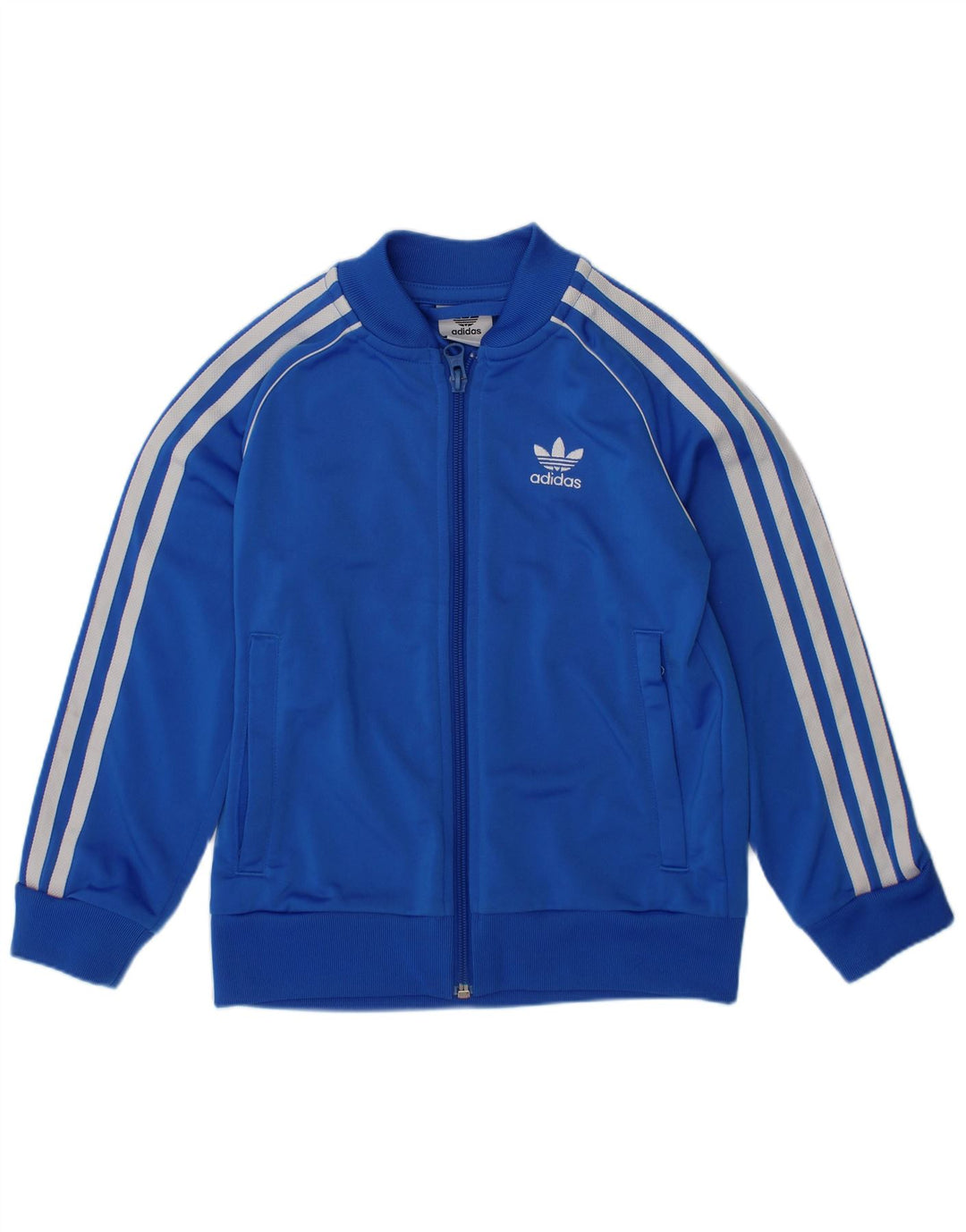 ADIDAS Boys αθλητική φόρμα Top Jacket 5-6 Years Blue Polyester