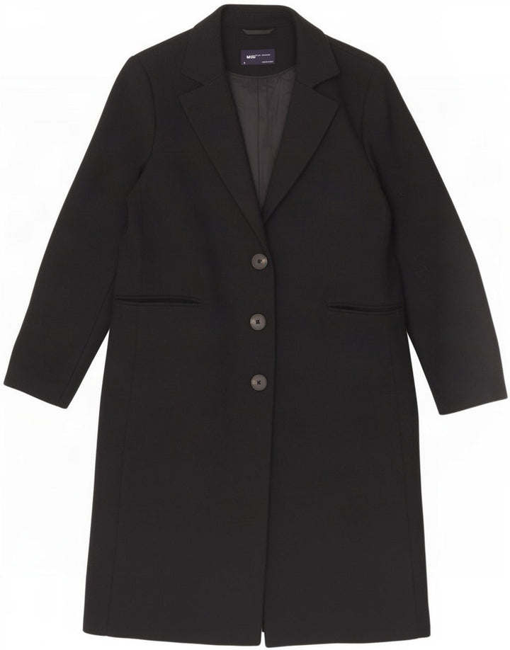 Marks & Spencer Γυναικείο Παλτό UK 14 Large Black Polyester