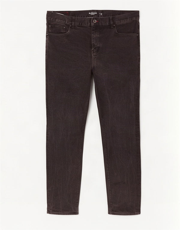 Tommy Hilfiger Mens Bleecker Slim Jeans W40 L32 Μαύρο βαμβακερό