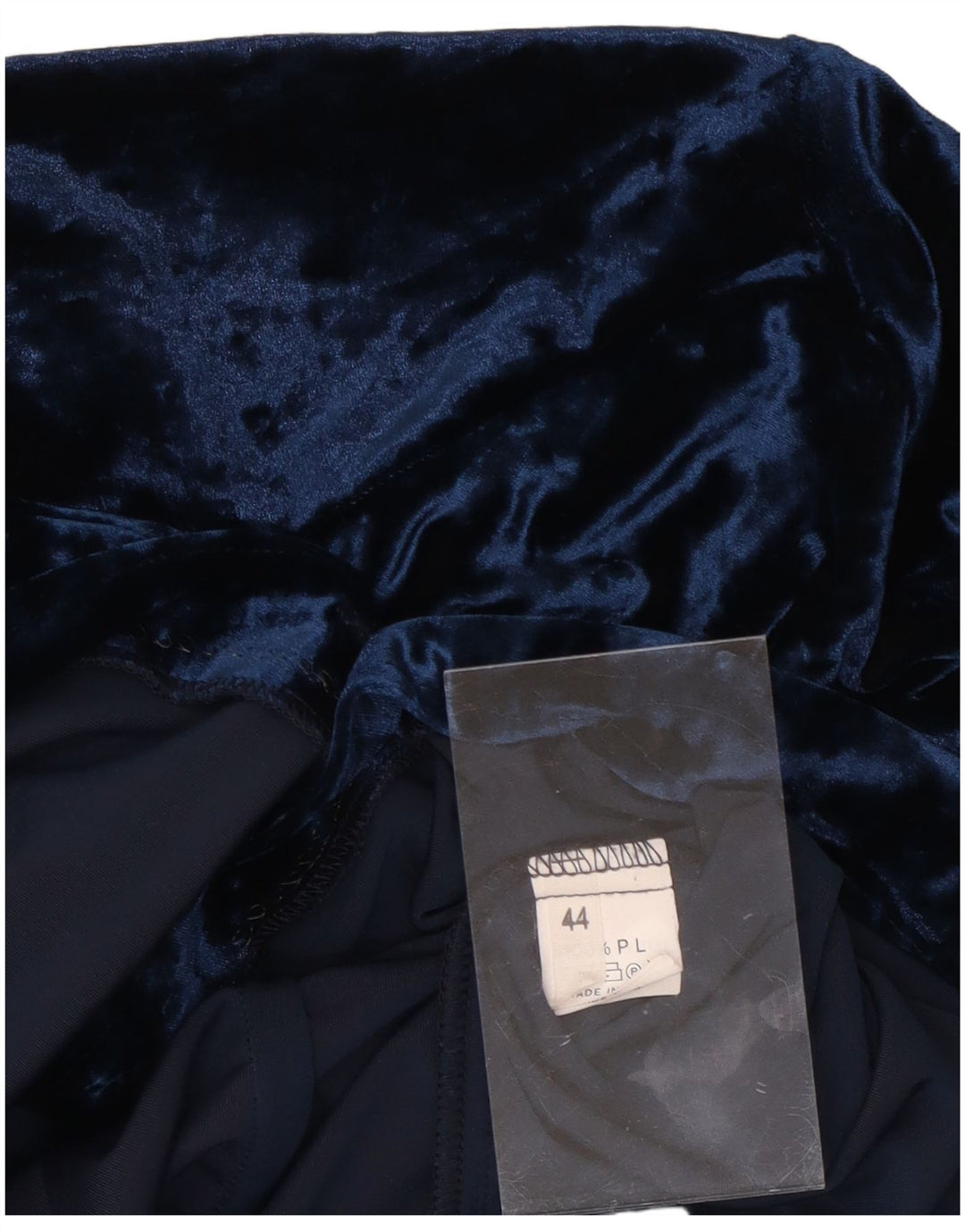 Vintage Γυναικείο Longline Μπλούζα IT 44 Medium Navy Blue Polyester