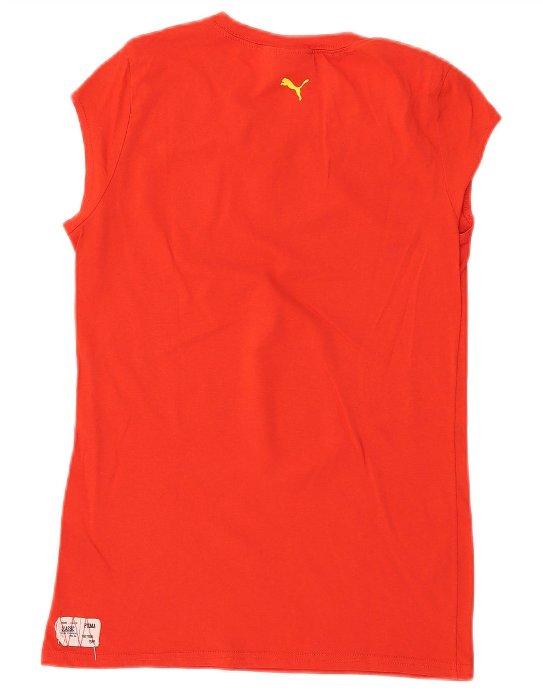 Γυναικείο μπλουζάκι PUMA Espana γραφικό τοπ UK 12 μεσαίο κόκκινο βαμβακερό