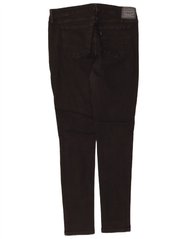Levi's Womens 711 Skinny Jeans W32 L30 Μαύρο