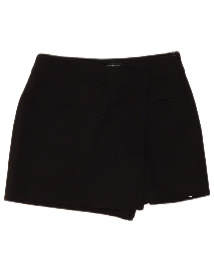 Zara Womens Skort UK 6 XS Black Polyester