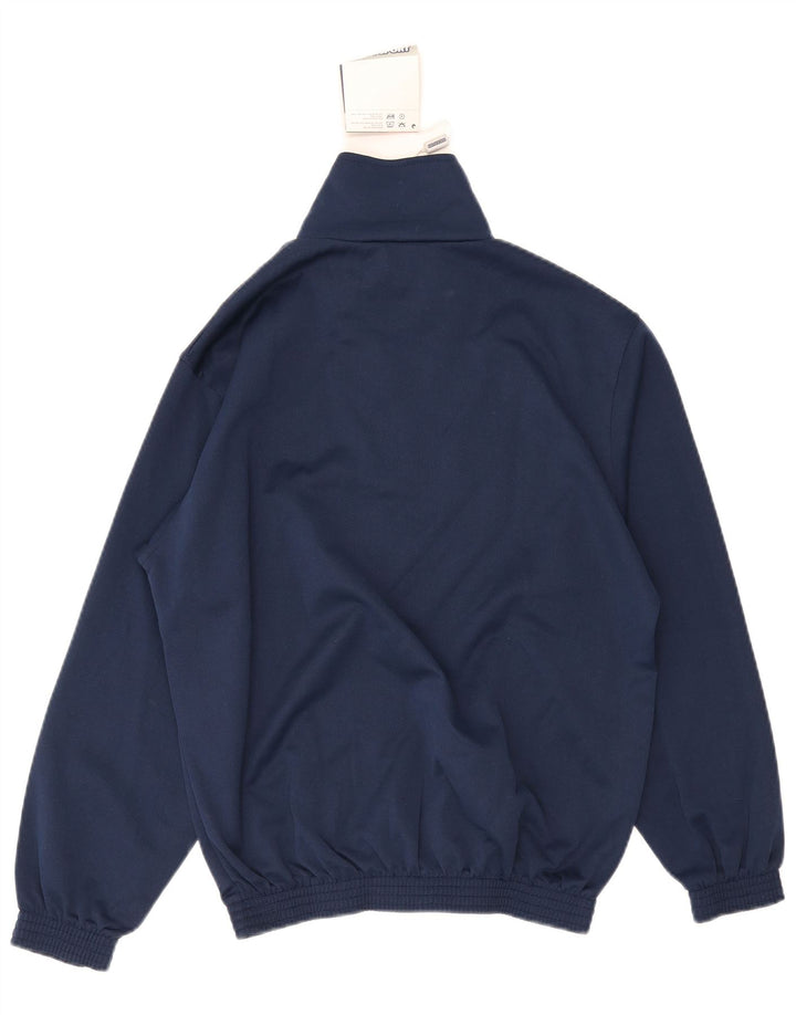 Vintage ανδρικό φούτερ με φερμουάρ Jumper Medium Navy Blue