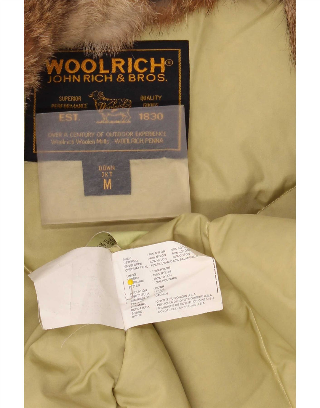 Woolrich Γυναικείο μπουφάν UK 14 Medium Beige Nylon