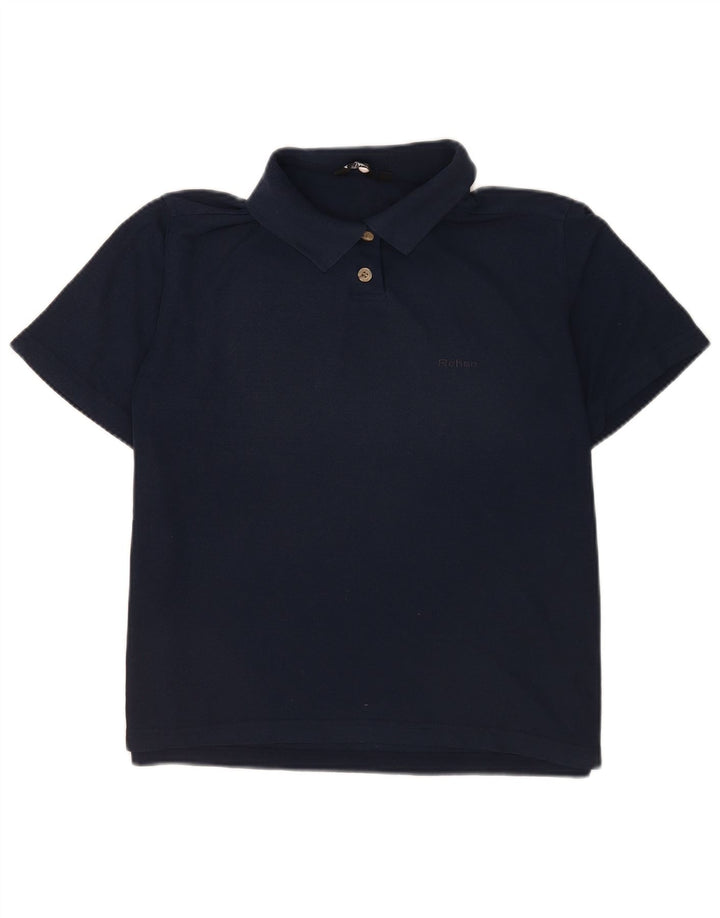 Rohan γυναικείο μπλουζάκι πόλο UK 12 Medium Navy Blue