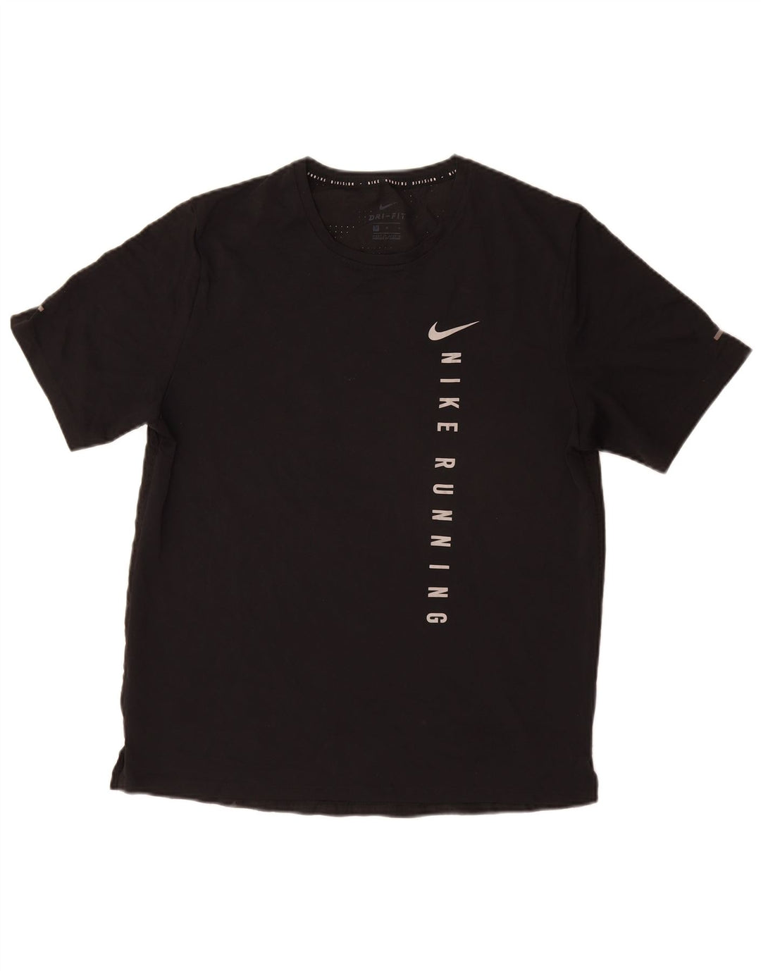 Ανδρικό γραφικό μπλουζάκι NIKE Dri Fit Τοπ μεσαίου μαύρου πολυεστέρα