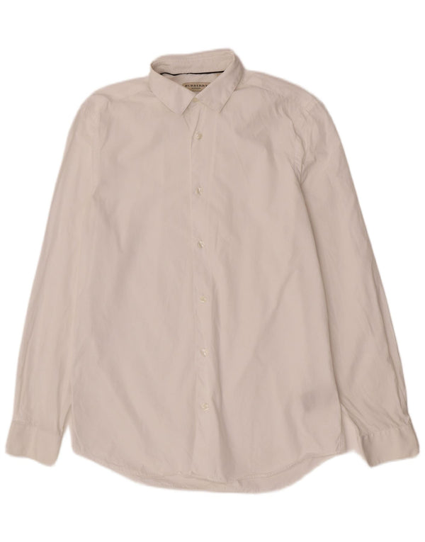 Ανδρικό πουκάμισο Burberry Tailored Fit Size 15 1/2 39 Medium White Cotton Classic