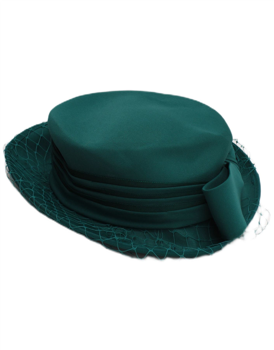 KANGOL Womens Retro Pillbox Hat One Size Green Polyester Classic