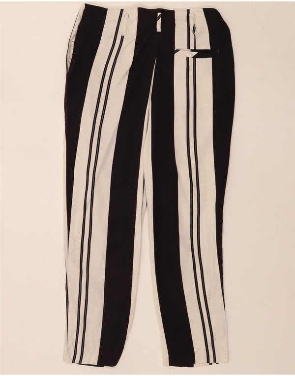 Topshop Γυναικείο Cropped Παντελόνι UK 10 Small W28 L25 White Colourblock