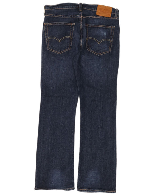 Levi's Mens 527 Bootcut Jeans W32 L30 Navy Blue Cotton