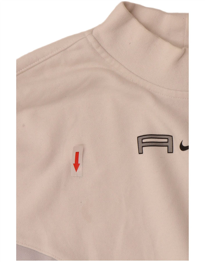 Γυναικείο φούτερ Nike Crop Oversized Jumper UK 14 Medium White Colourblock
