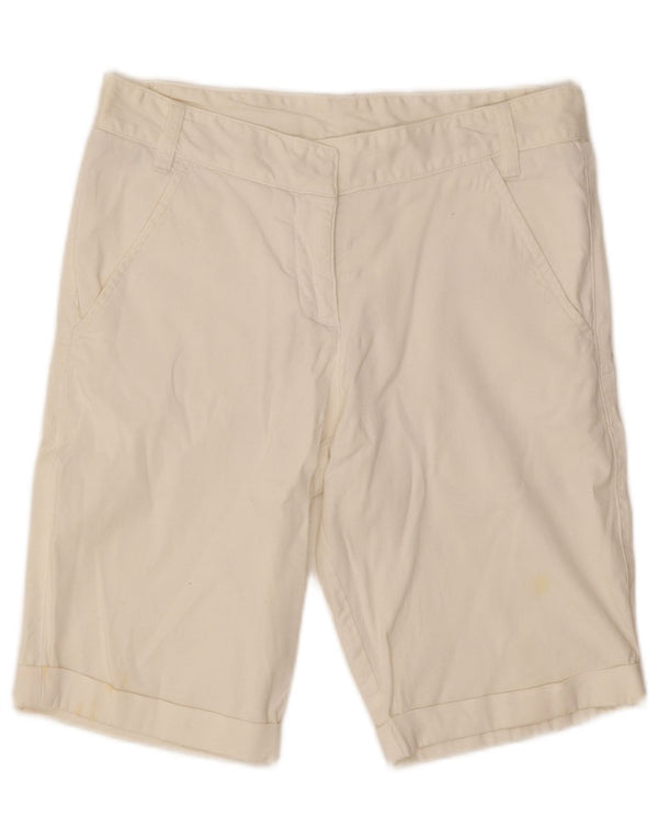 Γυναικείο σορτς Chino Kappa IT 42 Medium W30 Off White Βαμβακερό