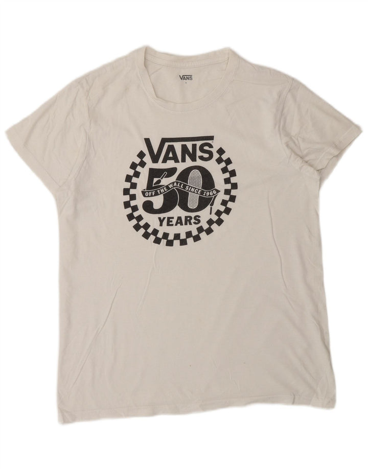 Ανδρικό γραφικό T-Shirt Vans Top Small White