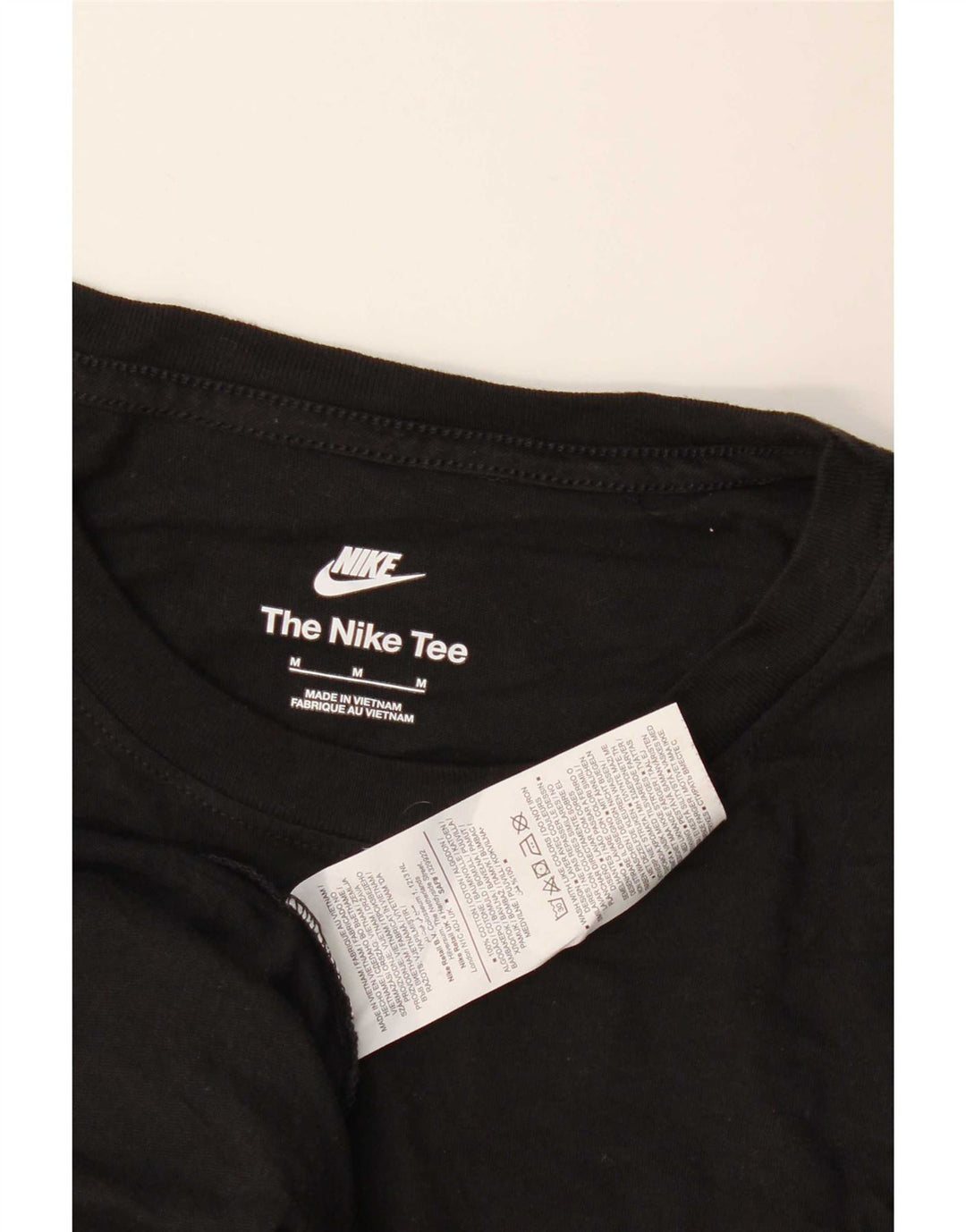 Ανδρικό μπλουζάκι Nike, μεσαίο μαύρο βαμβακερό