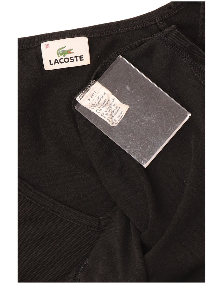 Γυναικείο T-Shirt LACOSTE Top Size 38 Μεσαίο μαύρο βαμβακερό