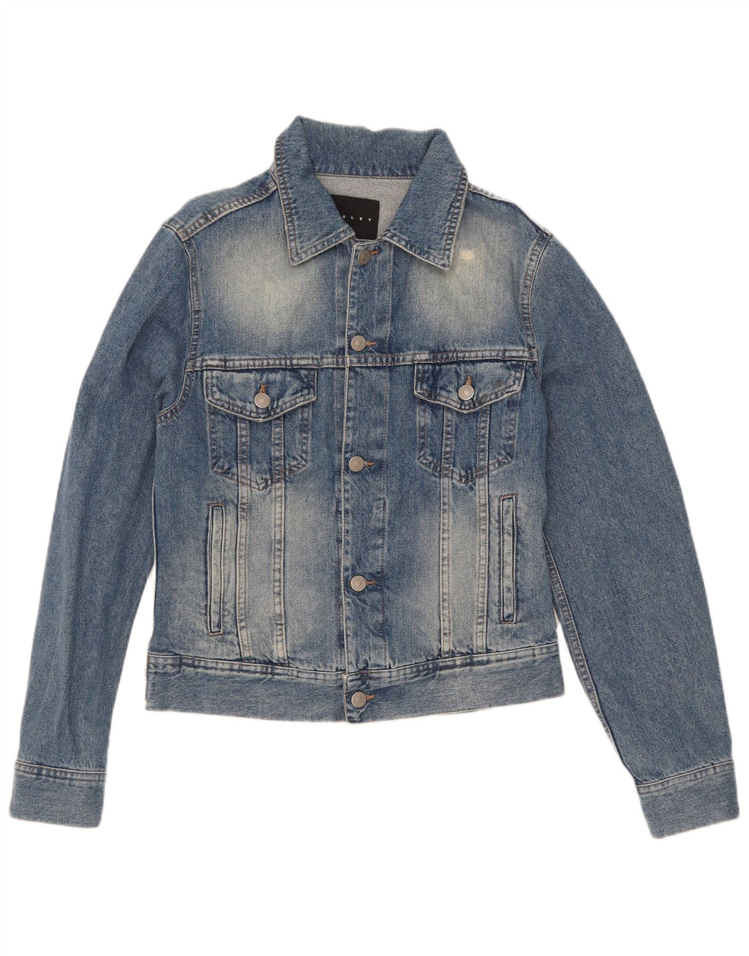 Ανδρικό τζιν μπουφάν Sisley UK 36 Small Blue Cotton