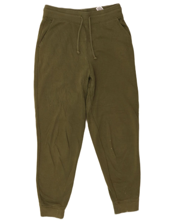 Marks & Spencer Γυναικεία φόρμα παντελόνι Joggers UK 10 Small Khaki Cotton