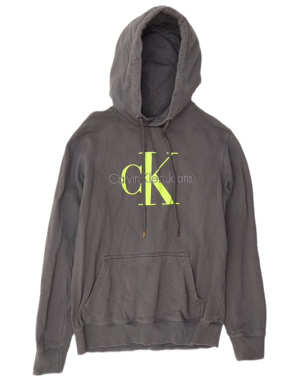 Ανδρικό τζιν Calvin Klein Graphic Hoodie Jumper Medium Grey
