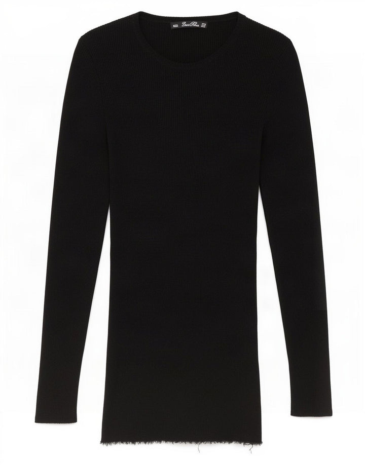 Zara γυναικείο μπλουζάκι μακρυμάνικο UK 12 Medium Black Flecked