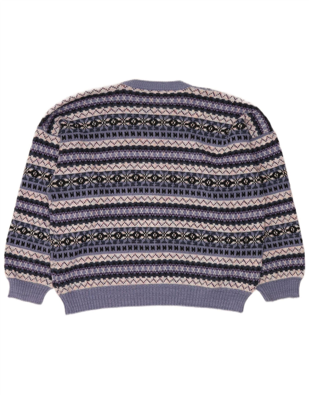 Vintage γυναικείο πουλόβερ με λαιμόκοψη UK 18 XL πολύχρωμο Fair Isle