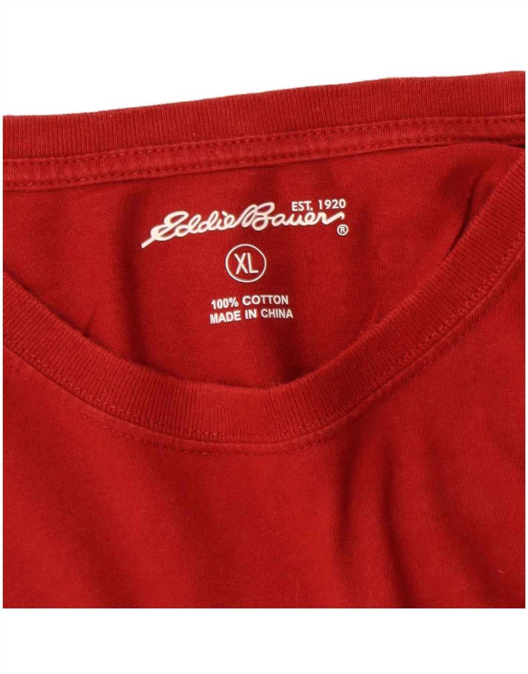 Eddie Bauer Ανδρικό T-Shirt Top XL Red Cotton