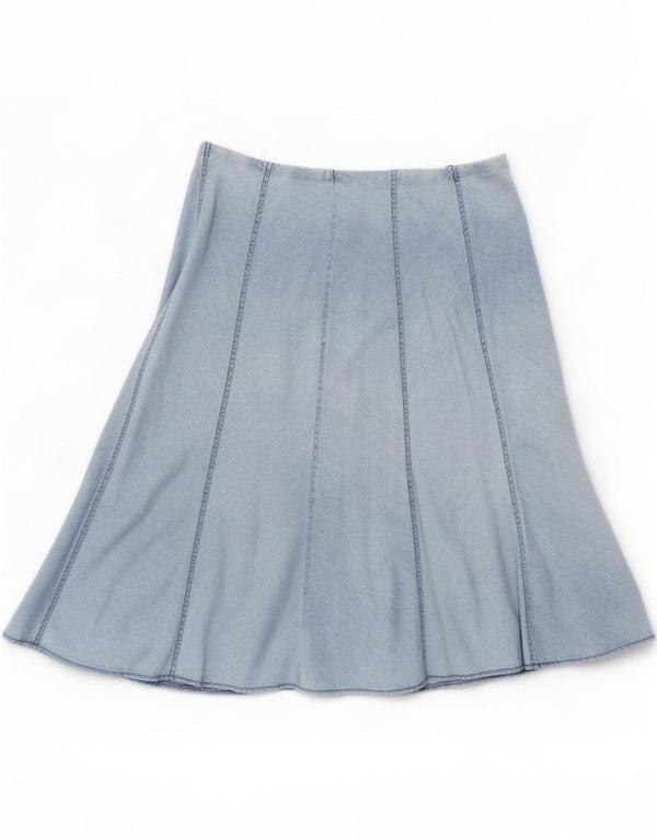 Marks & Spencer Γυναικεία φούστα UK 16 Large W36 Μπλε βαμβακερή
