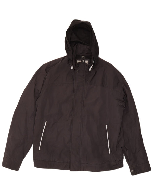 Ανδρικό μπουφάν Geox Respira Hooded Bomber UK 46 3XL Black Polyamide