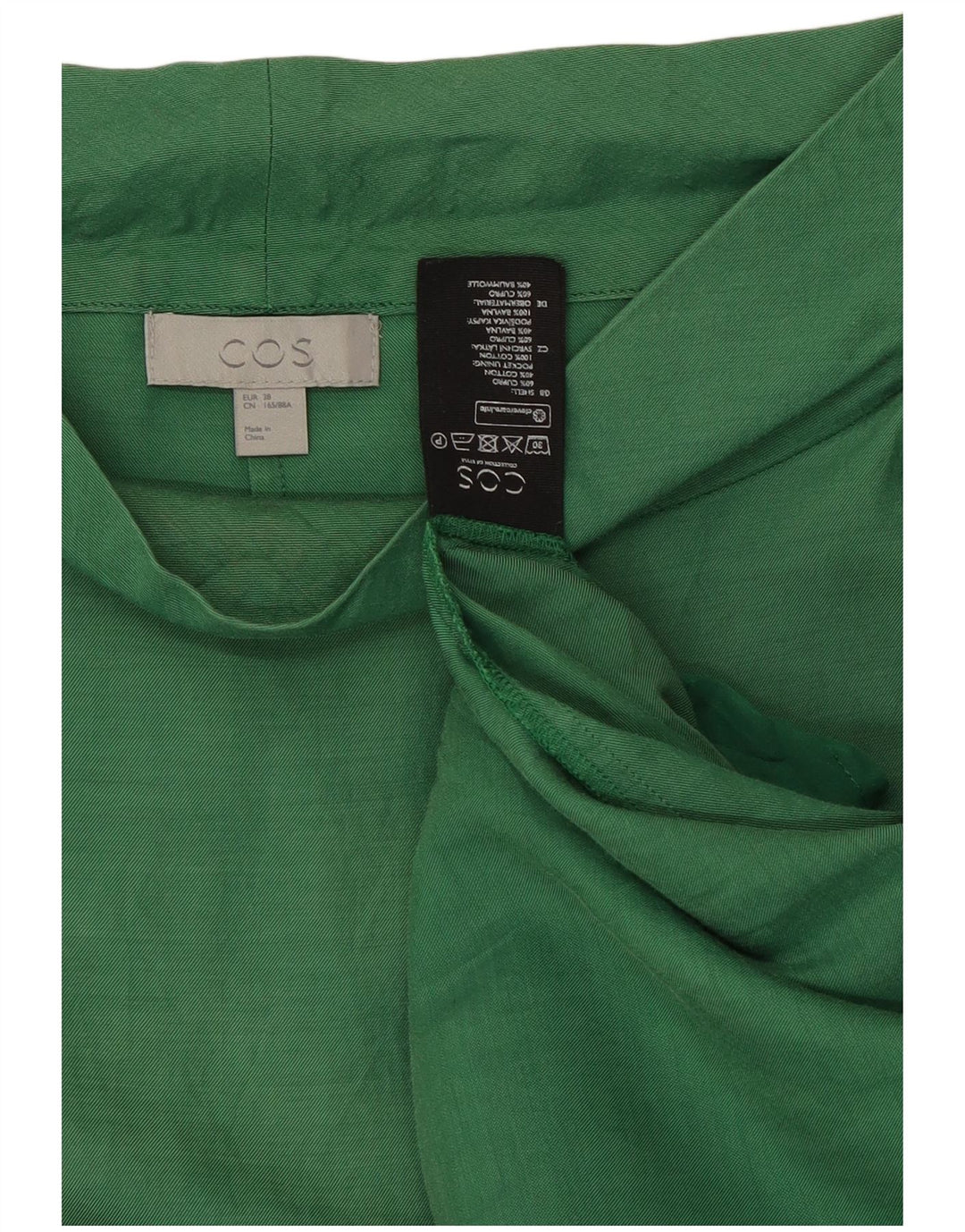 Γυναικείο φόρεμα με θήκη Cos EU 38 Medium Green Cupro